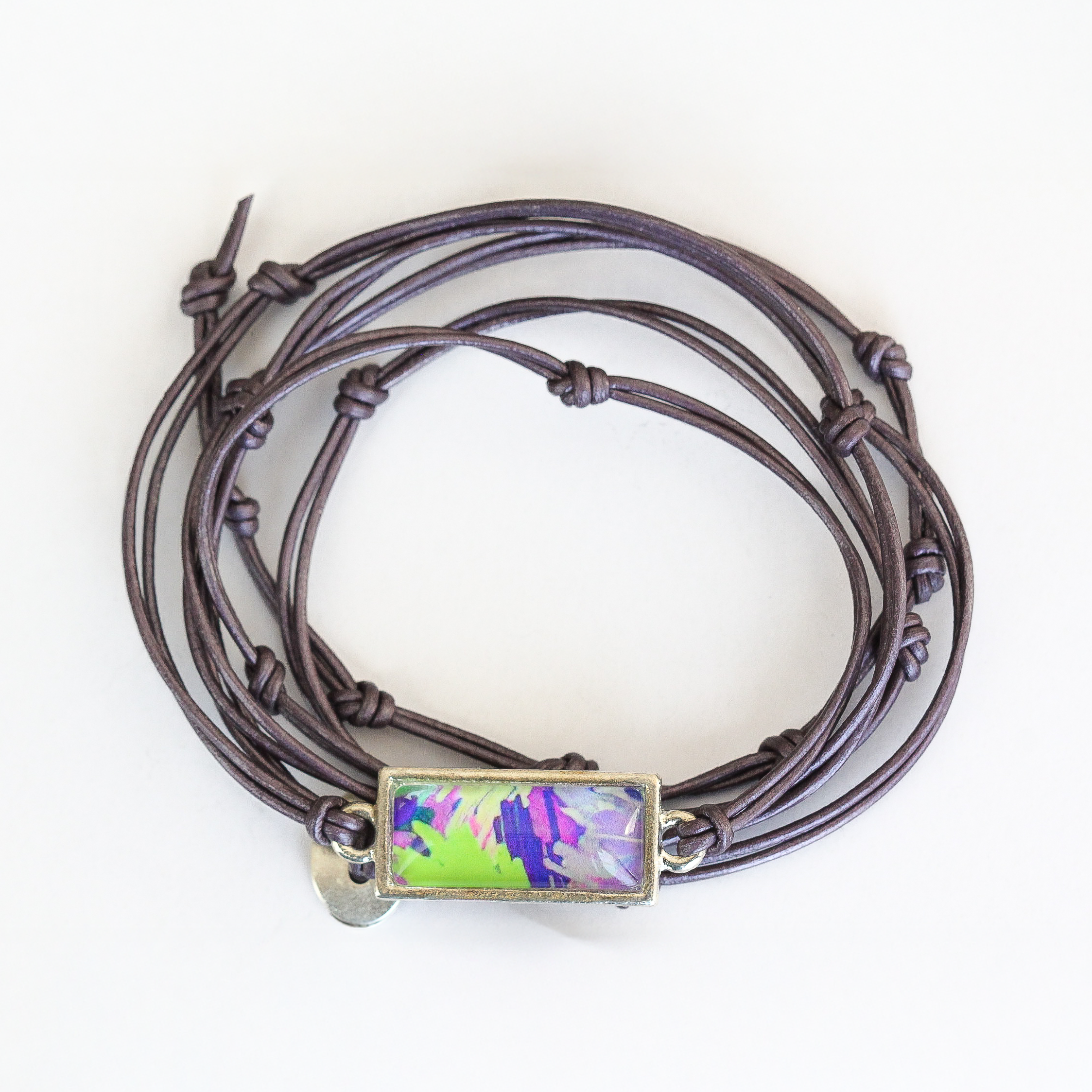 Leather Charm Bracelet