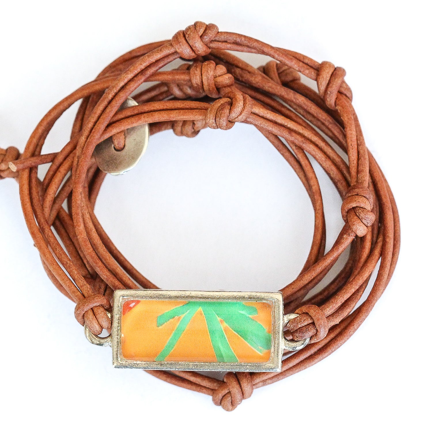 Leather Charm Bracelet