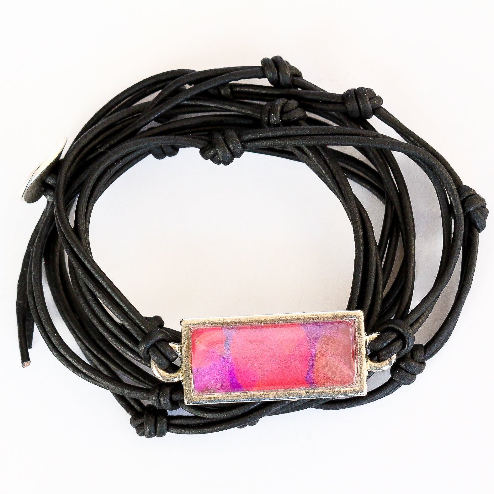 Leather Charm Bracelet