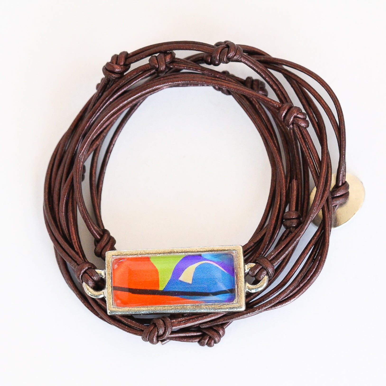 Leather Charm Bracelet
