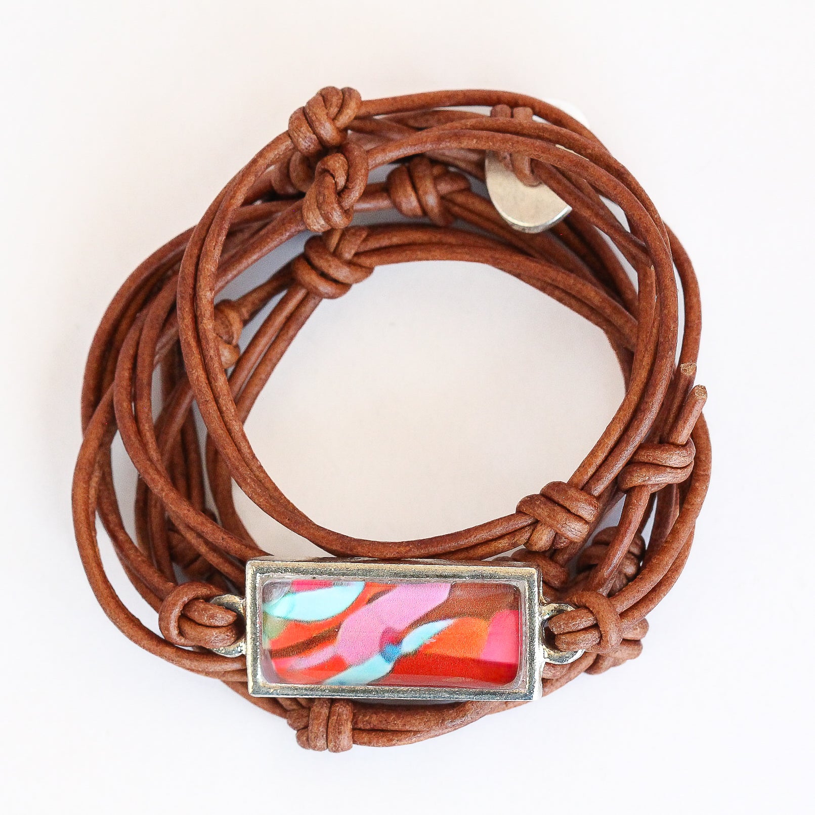 Leather Charm Bracelet