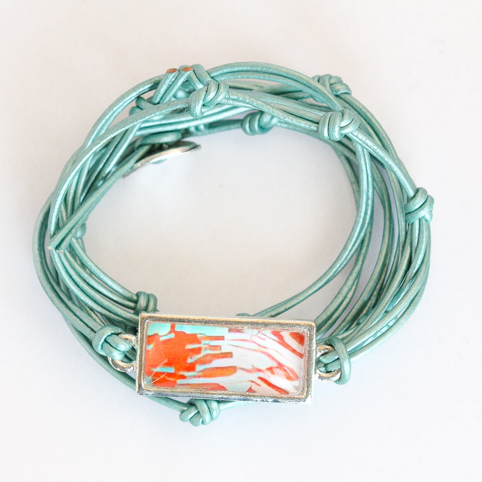 Leather Charm Bracelet