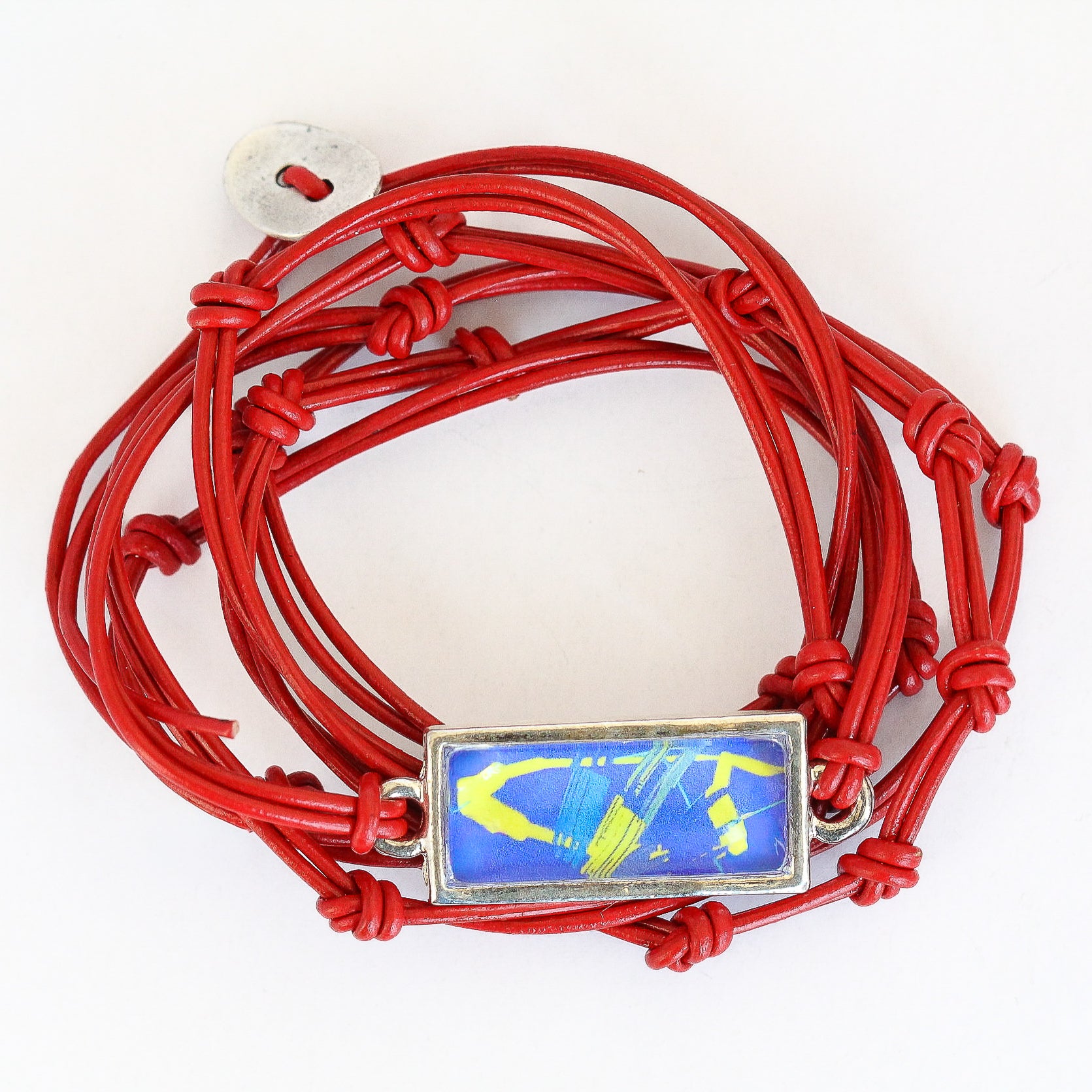 Leather Charm Bracelet