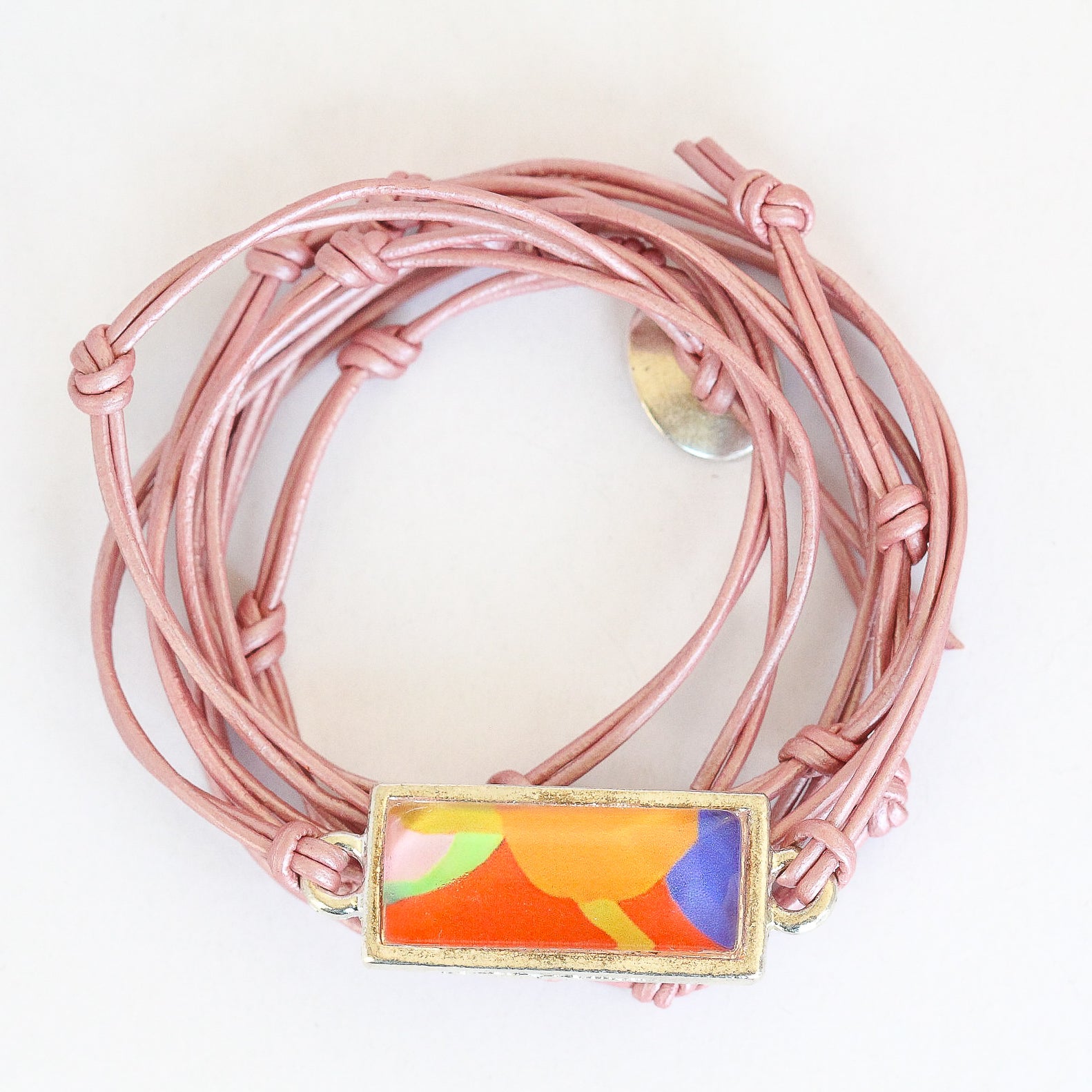 Leather Charm Bracelet