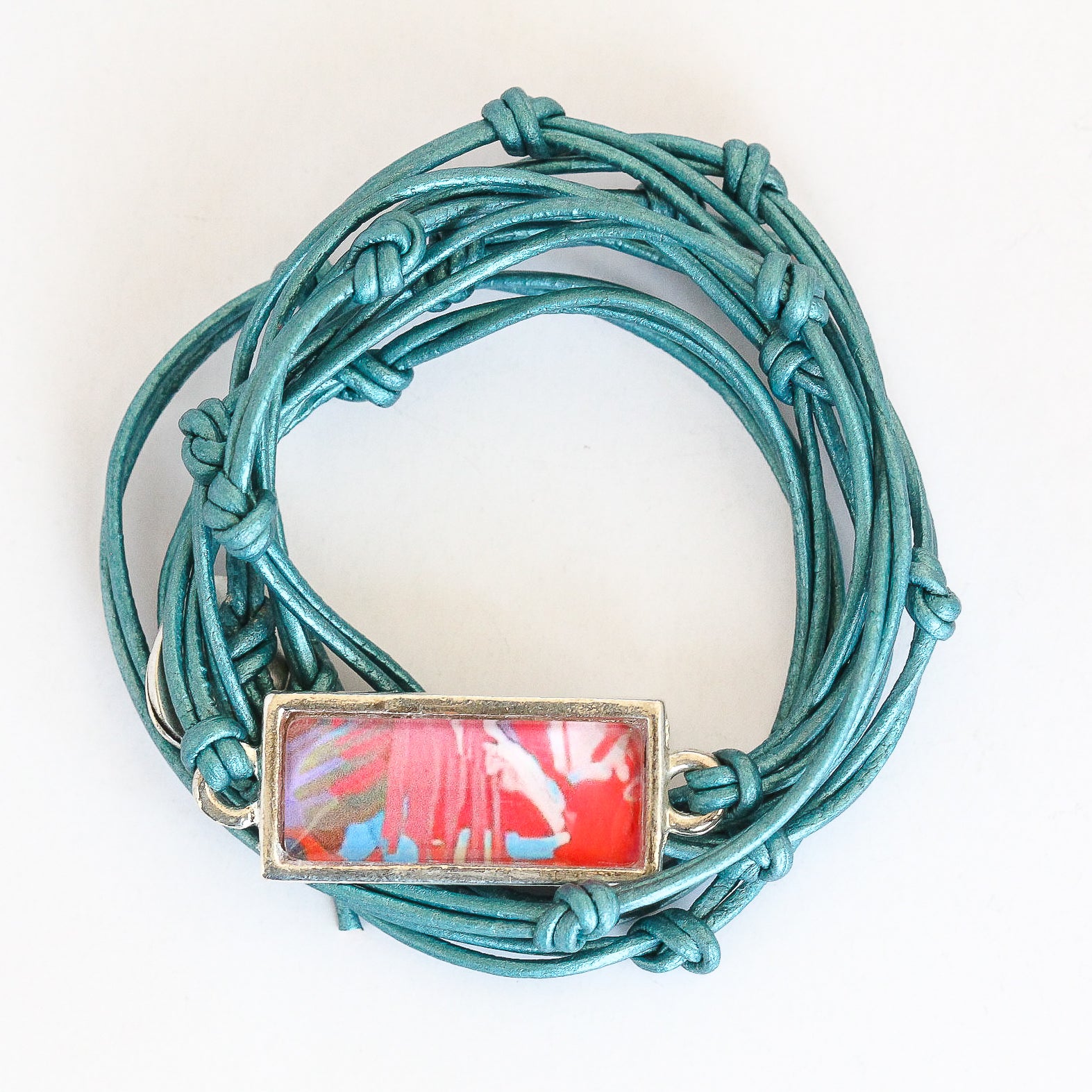 Leather Charm Bracelet