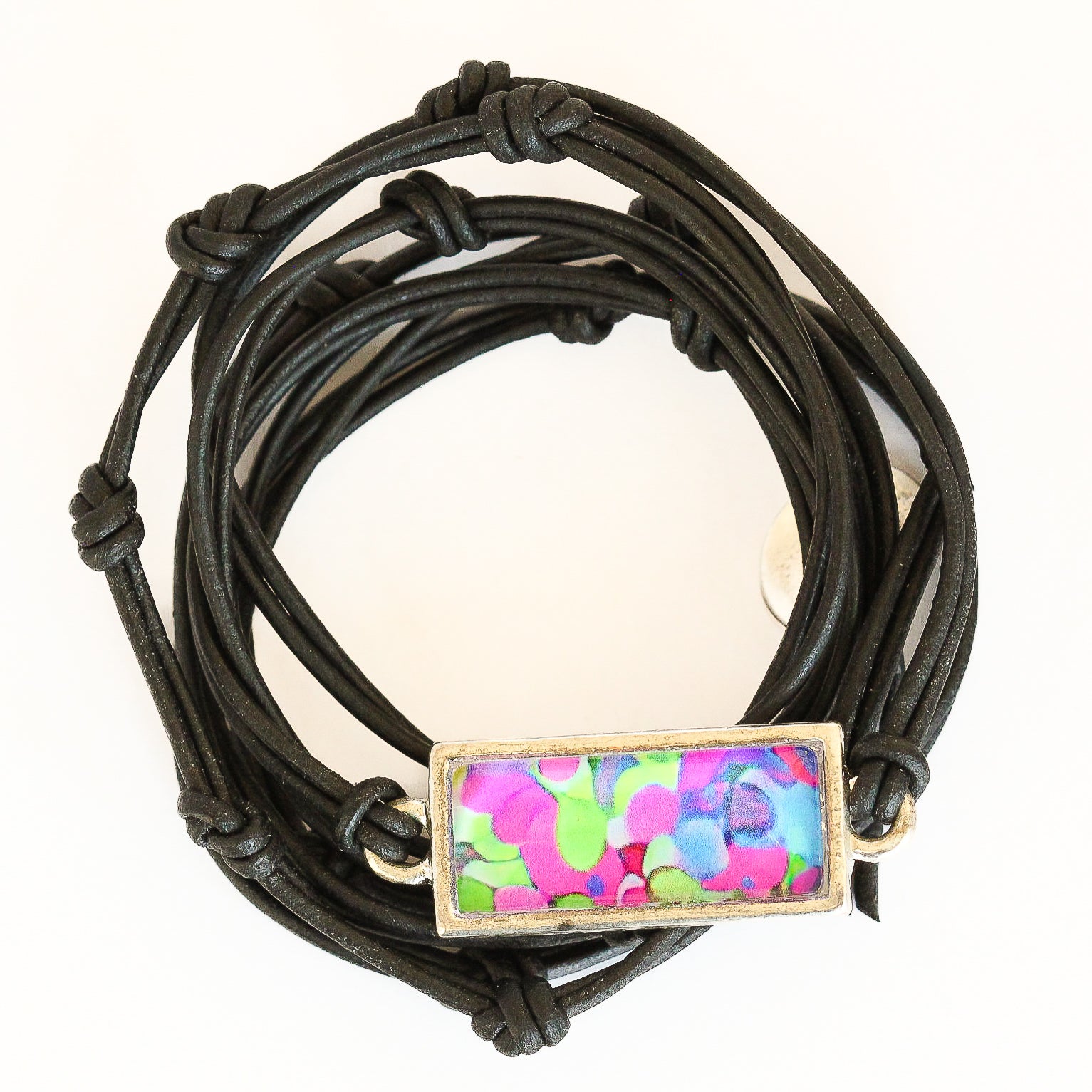 Leather Charm Bracelet
