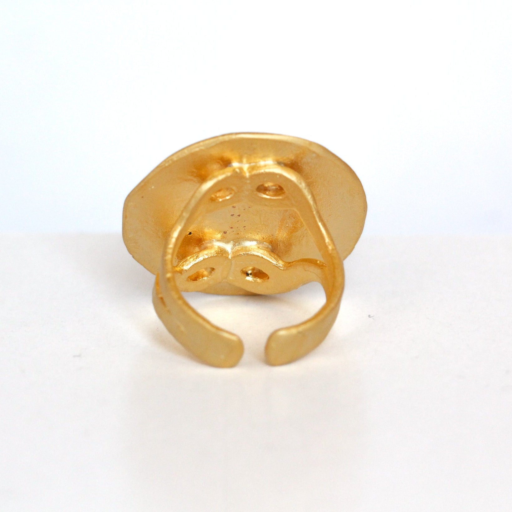 Gold Plate Statement Ring
