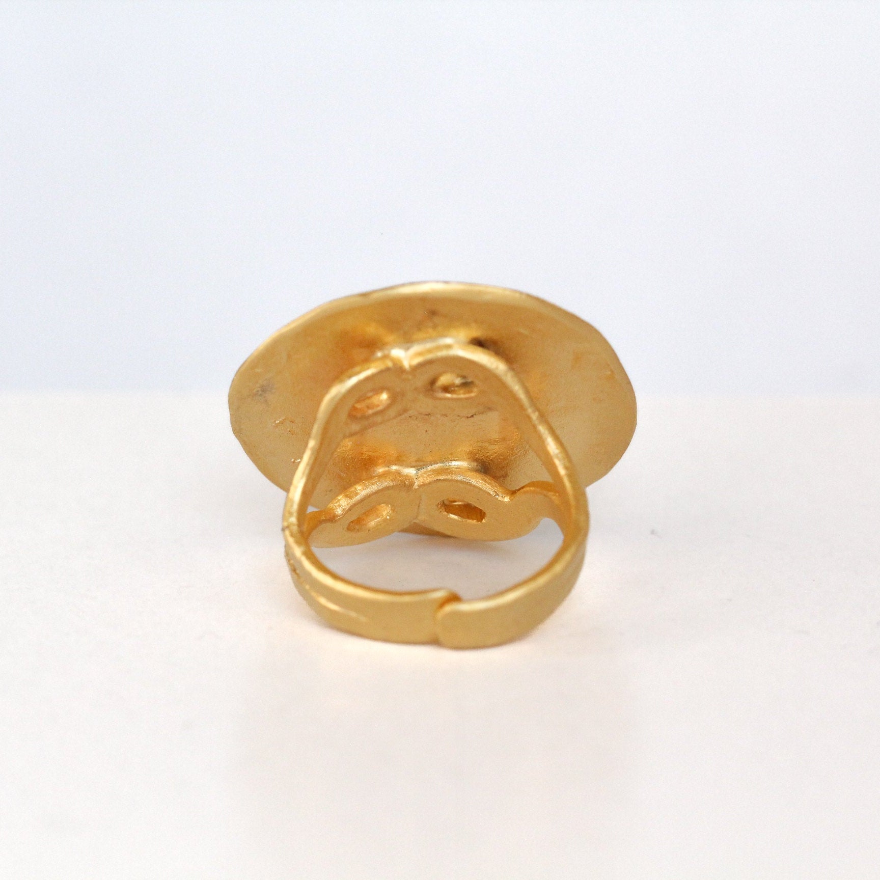 Gold Plate Statement Ring