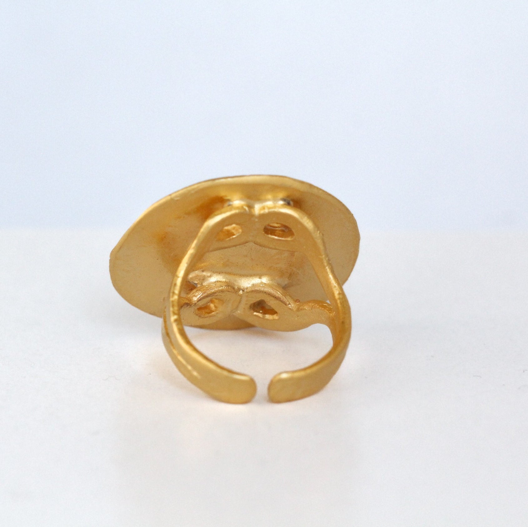 Gold Plate Statement Ring