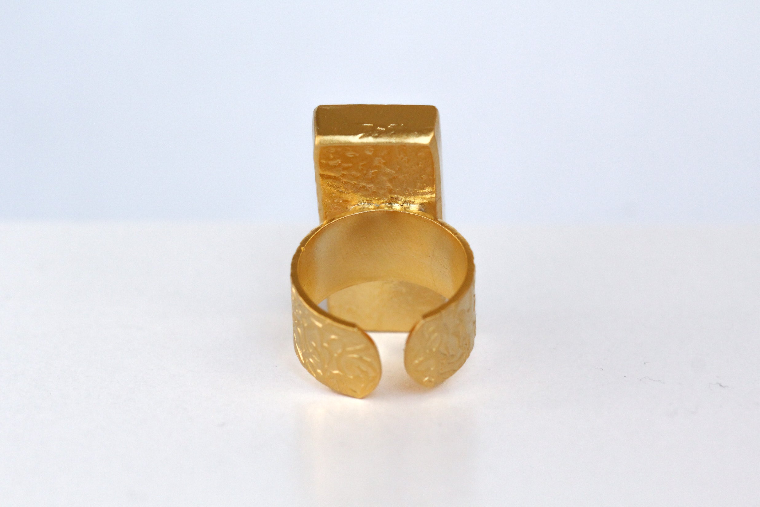 Gold Bar Statement Ring