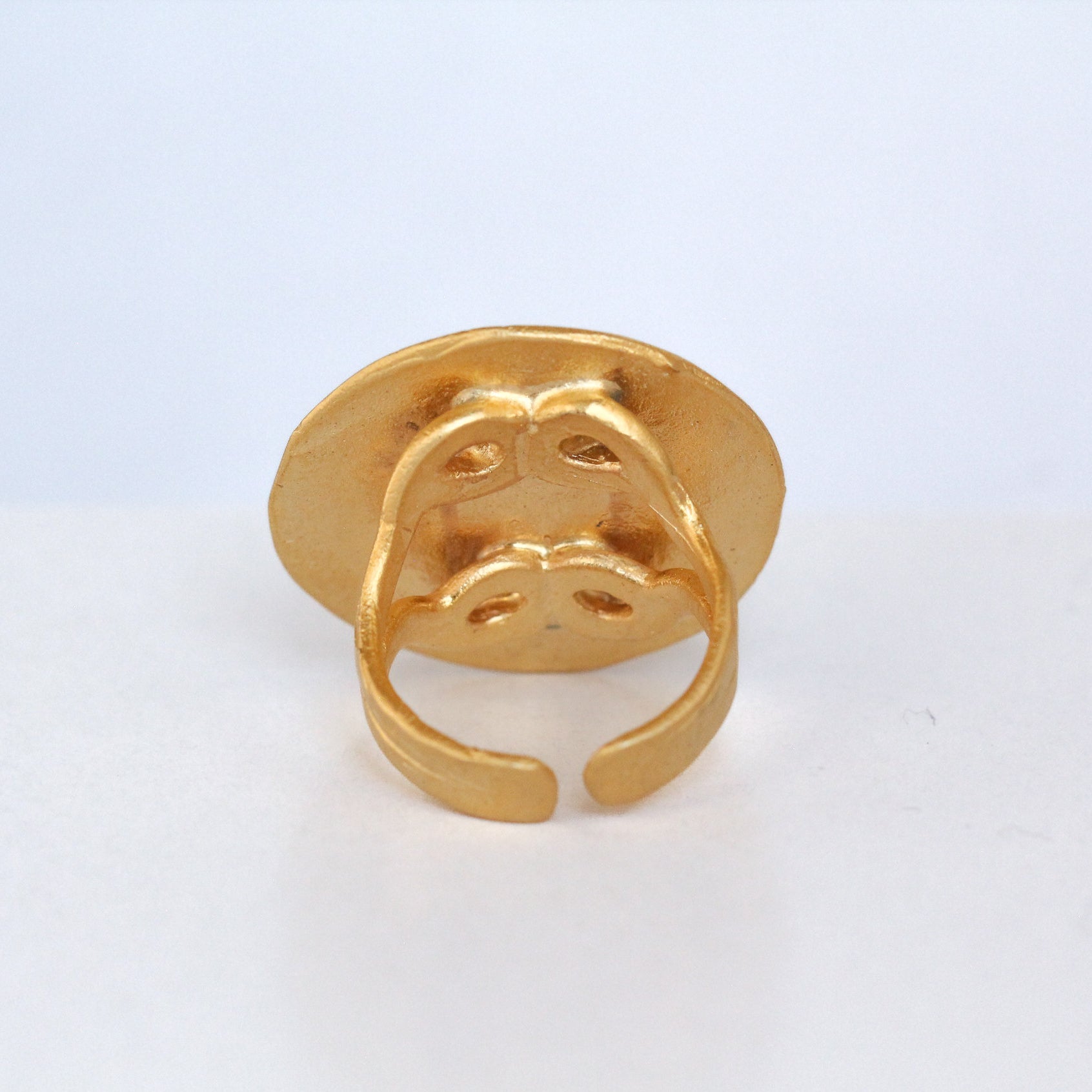 Gold Plate Statement Ring