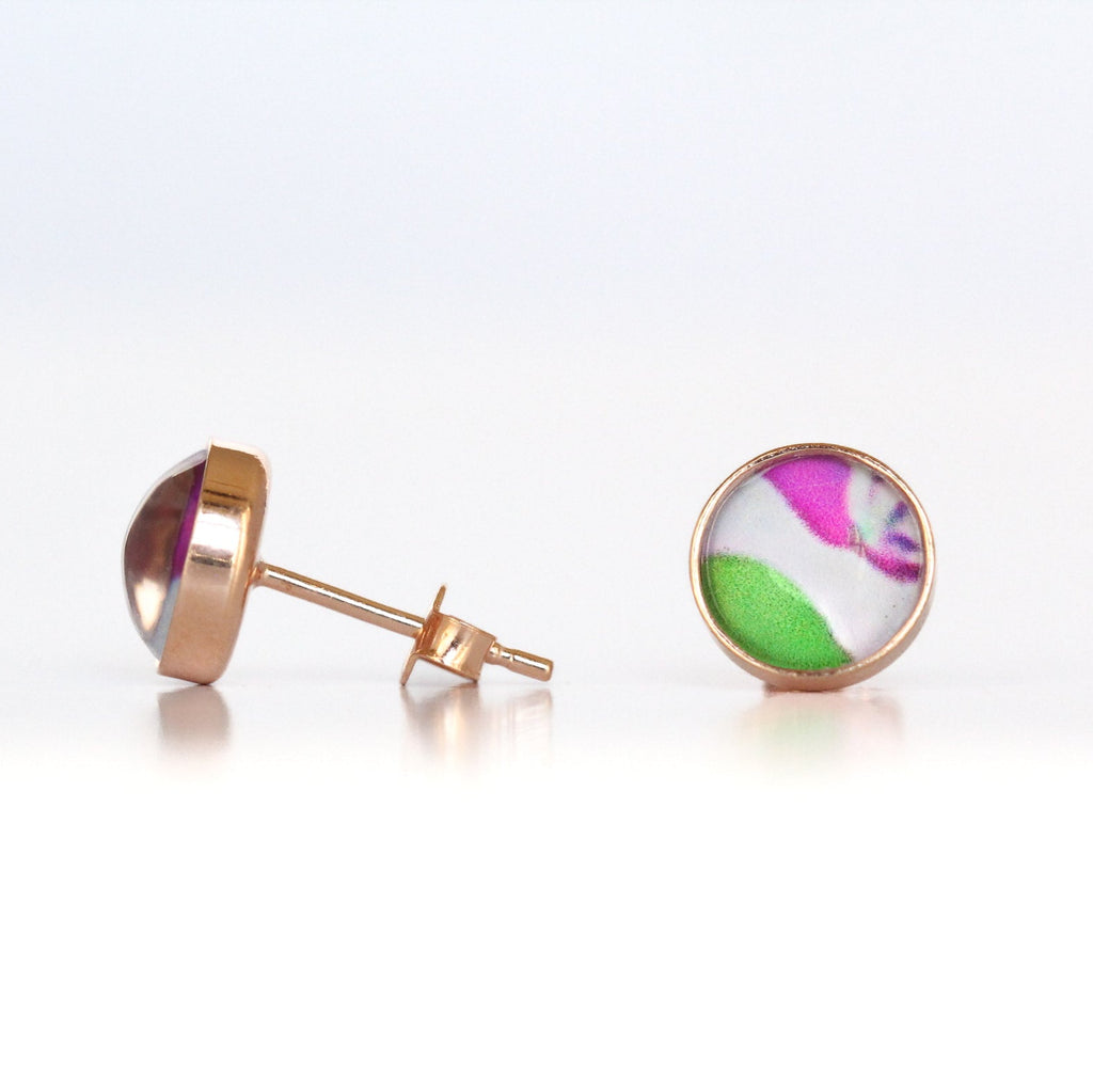 Round Stud Earrings