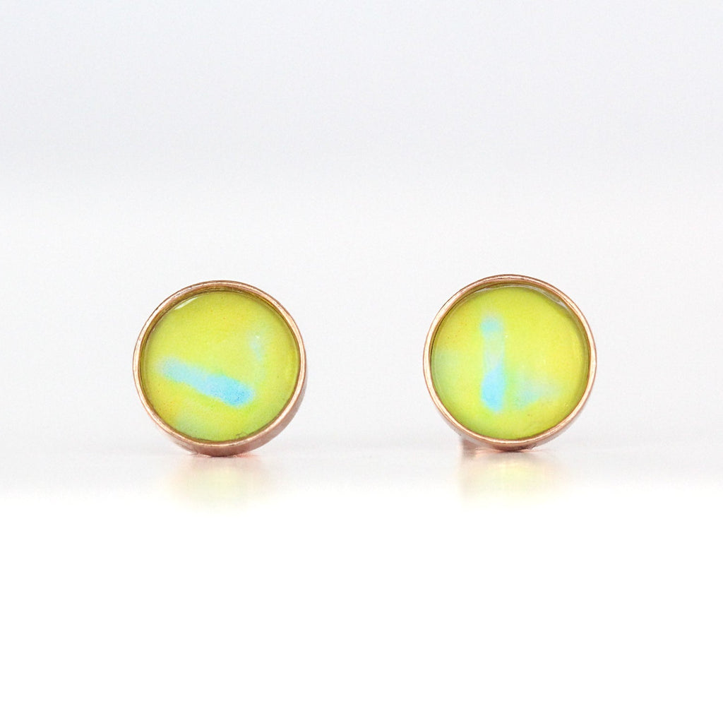 Round Stud Earrings