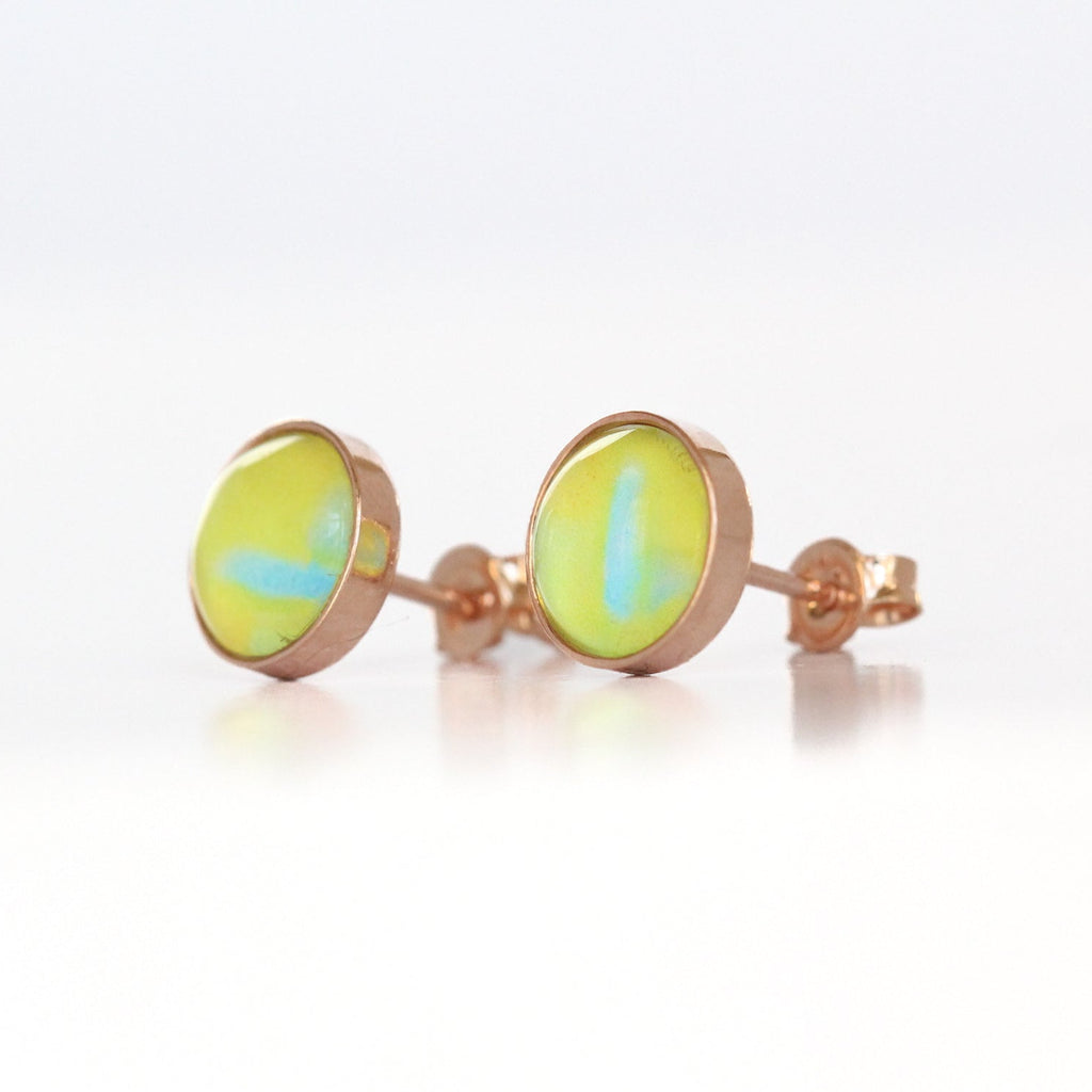 Round Stud Earrings