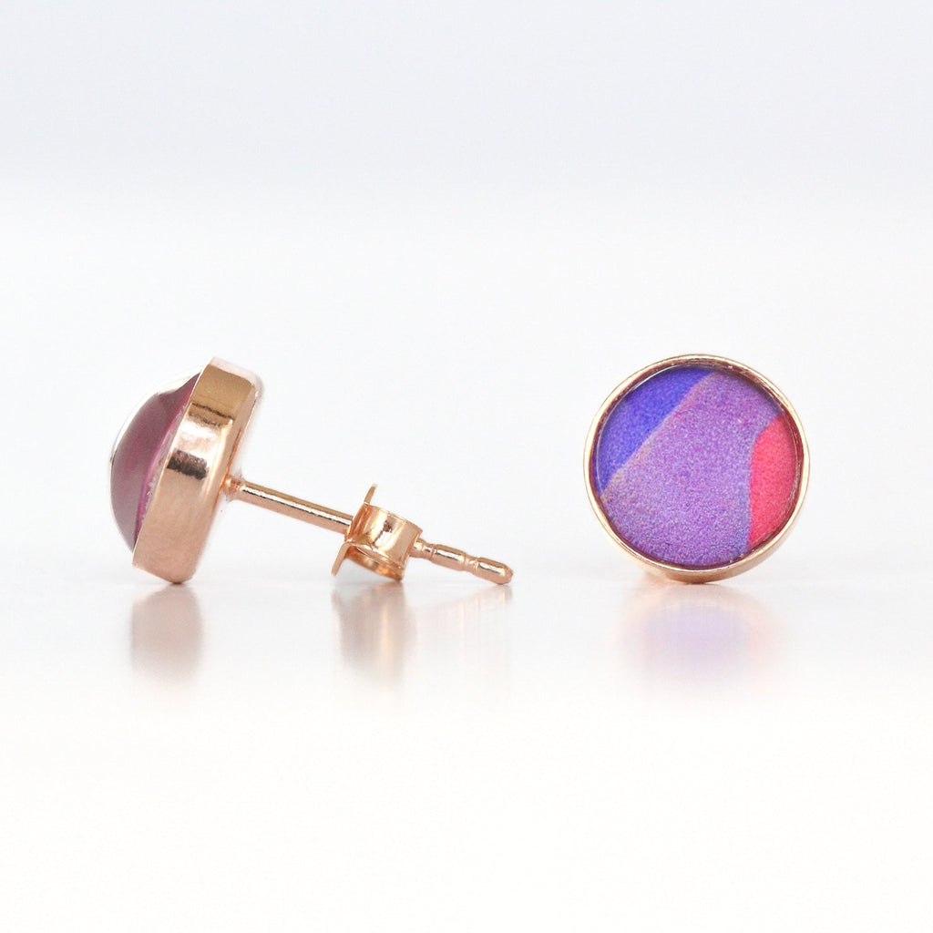 Round Stud Earrings