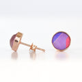 Round Stud Earrings