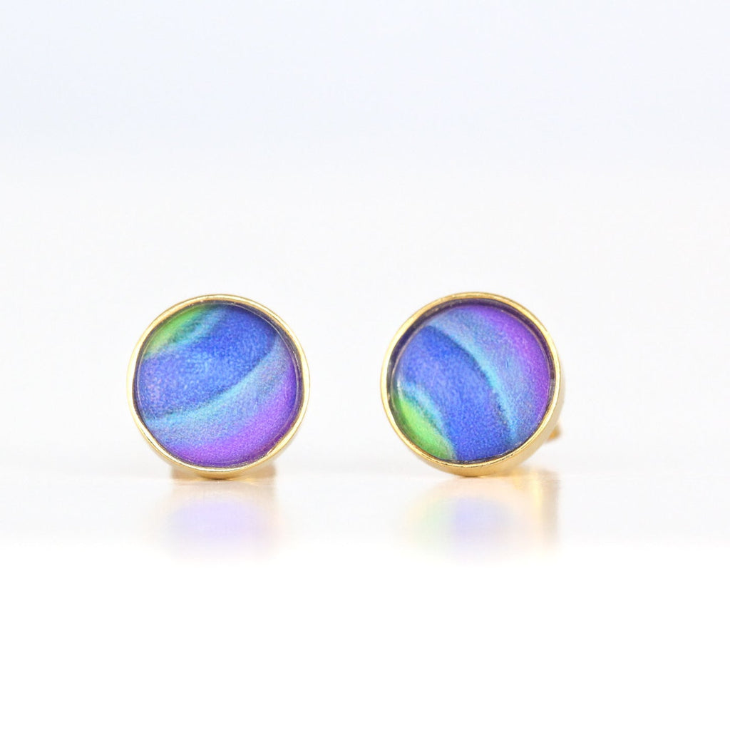 Round Stud Earrings