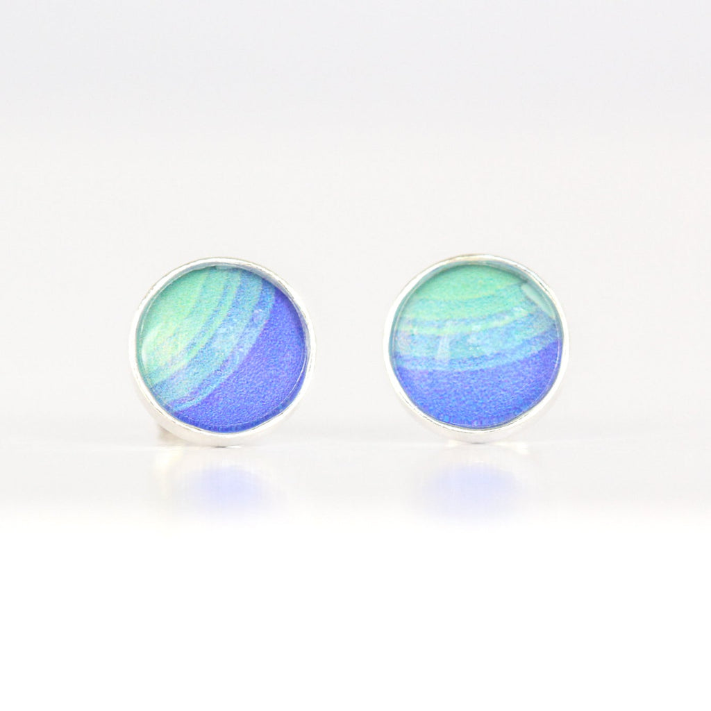 Round Stud Earrings