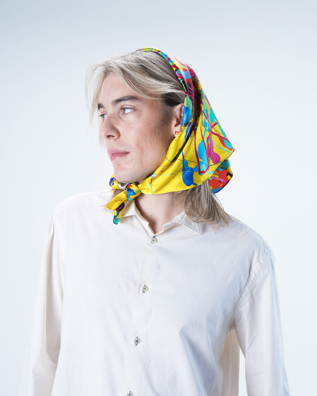 Pixel Fascination Silk Scarf 65