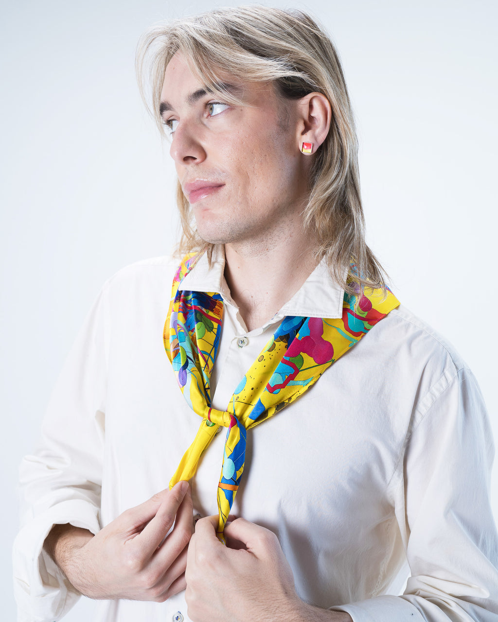 Pixel Fascination Silk Scarf 65