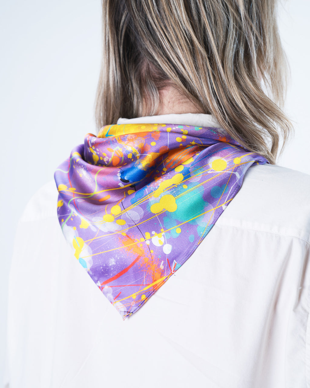 Purple Haze Silk Scarf 65