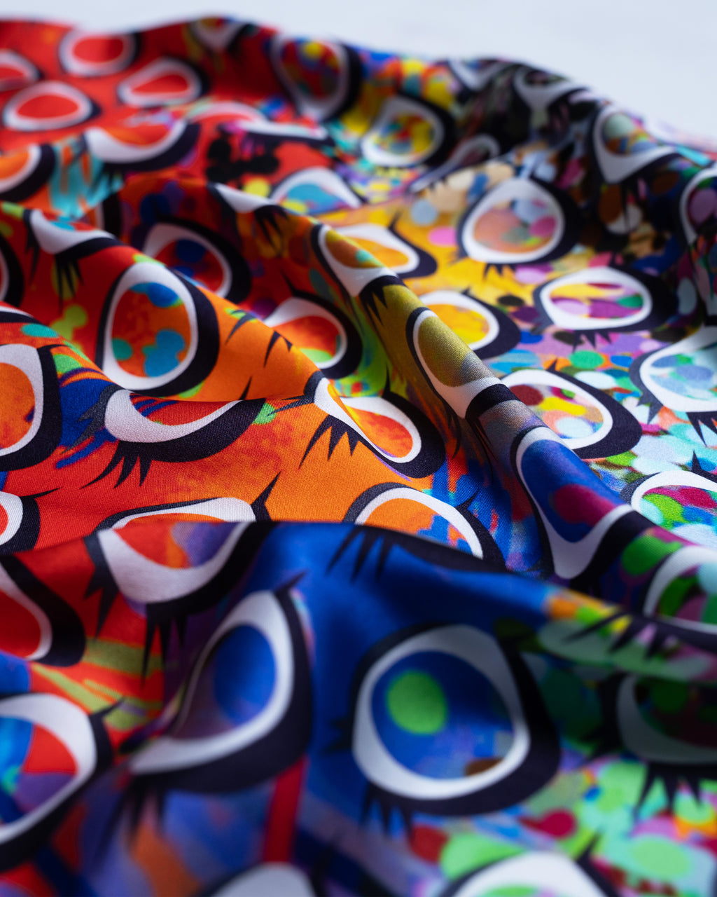 Throwback Eye Logo Silk Scarf 65
