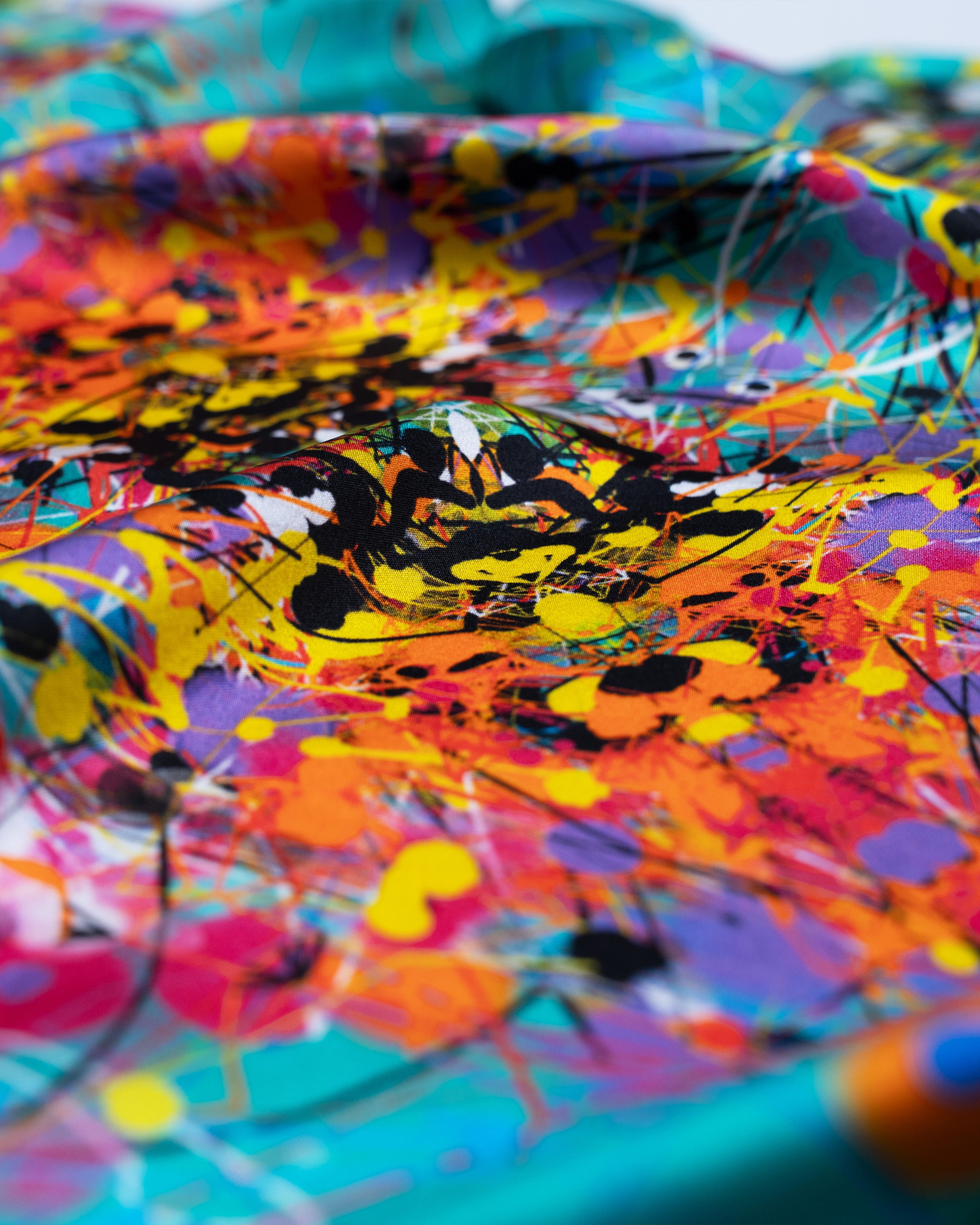 Neural Tempest Silk Scarf 65