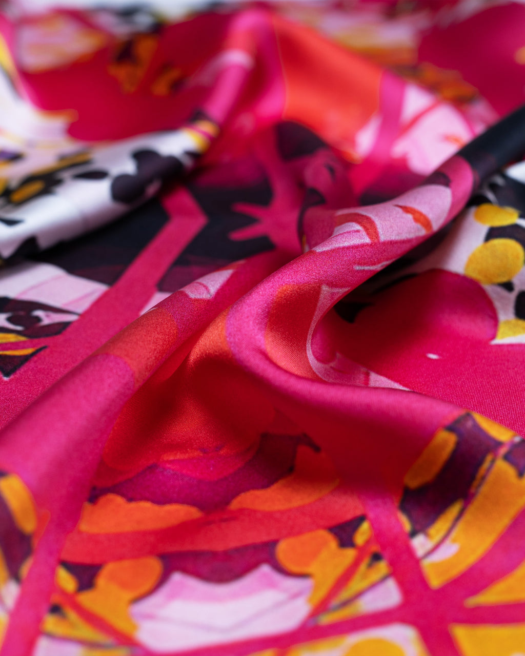 Geometric Play 3 Silk Scarf 65
