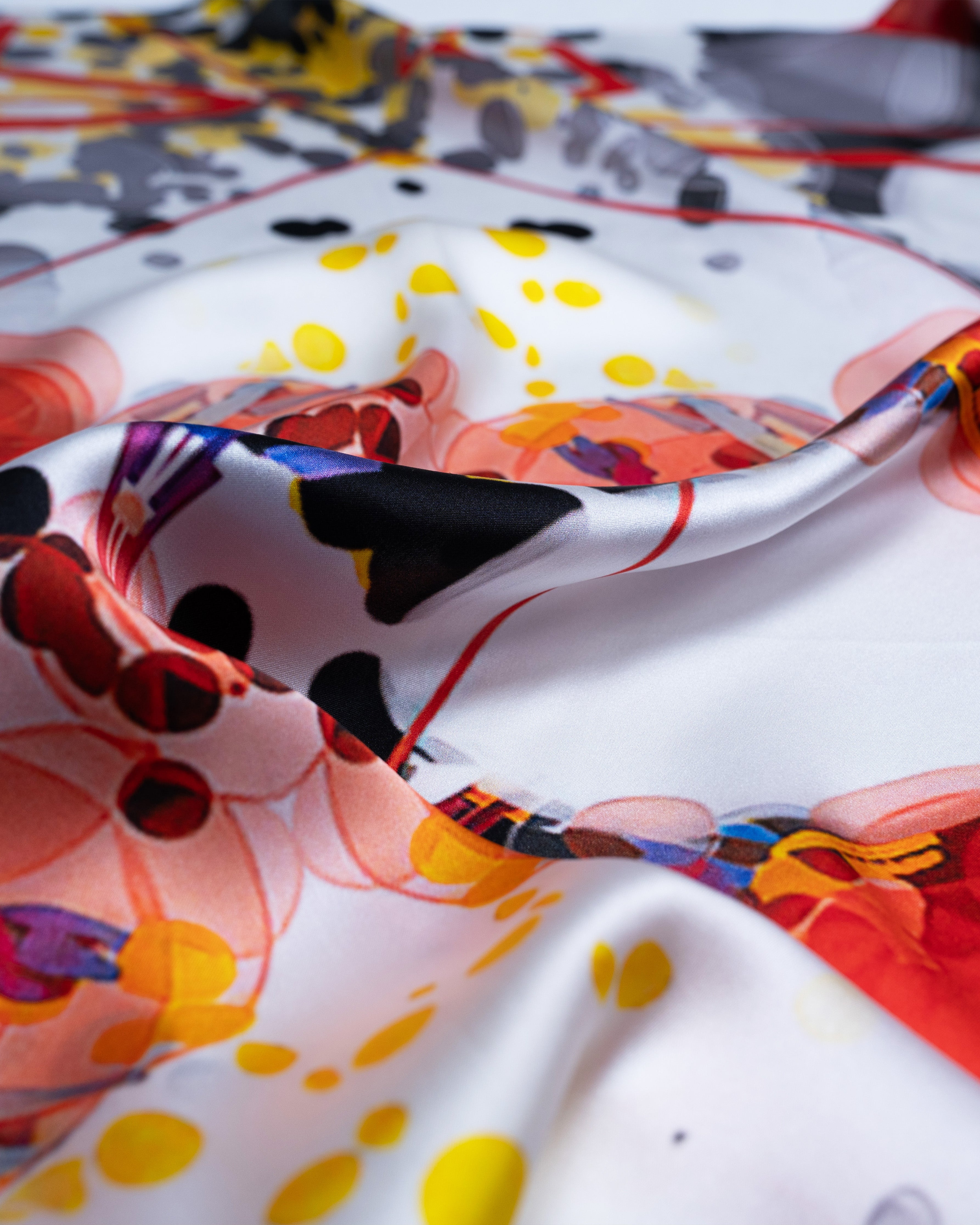 Geometric Play 2 Silk Scarf 90