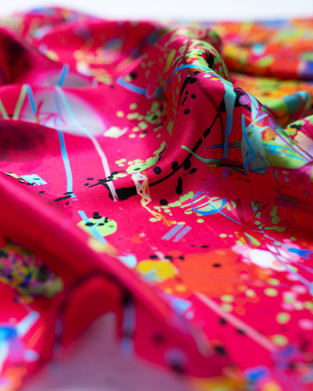 Dragon Fruit Silk Scarf 65