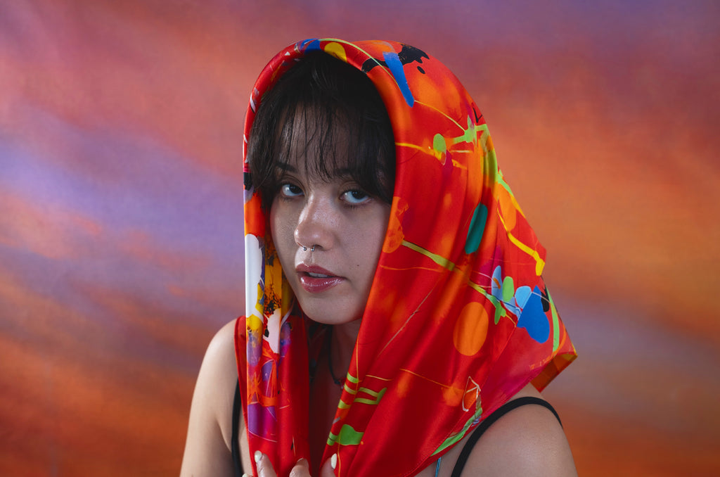 Heat Wave Silk Scarf 90