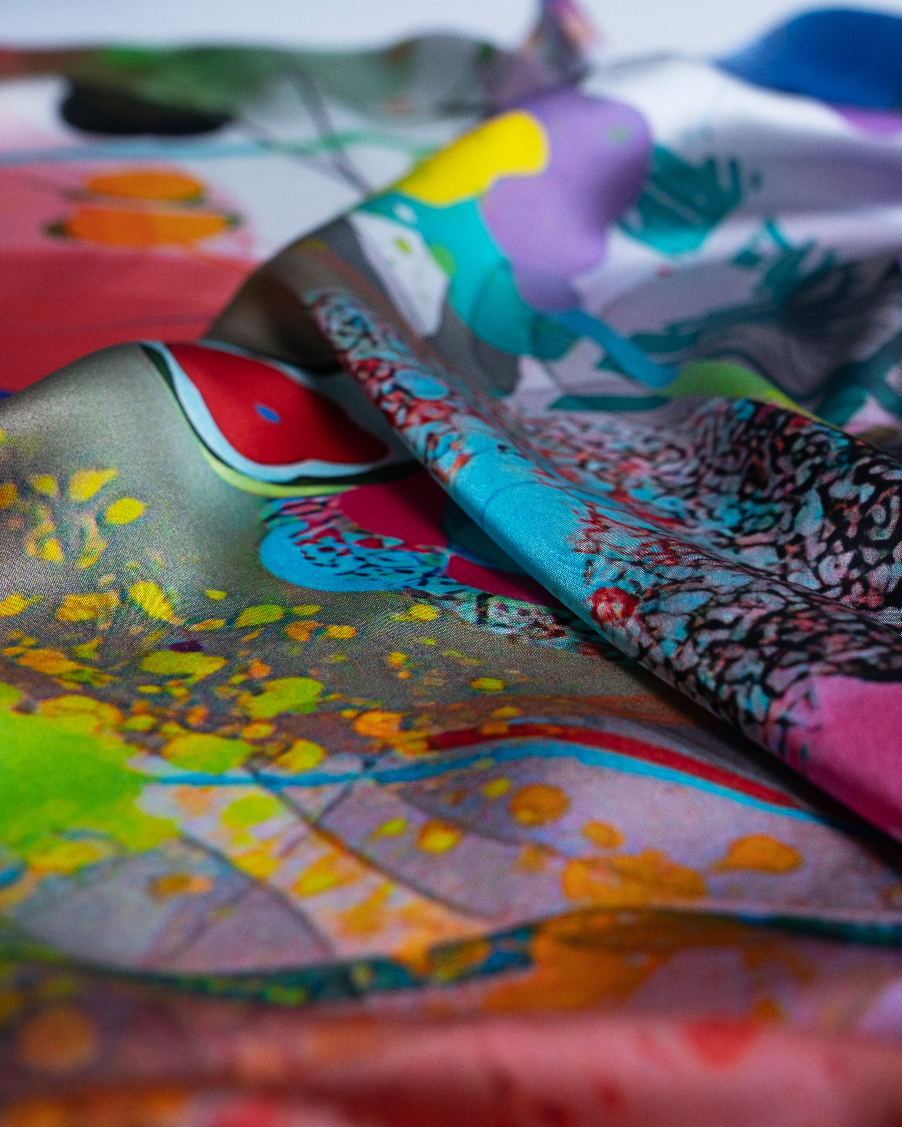 Visual Symphony Silk Scarf 90