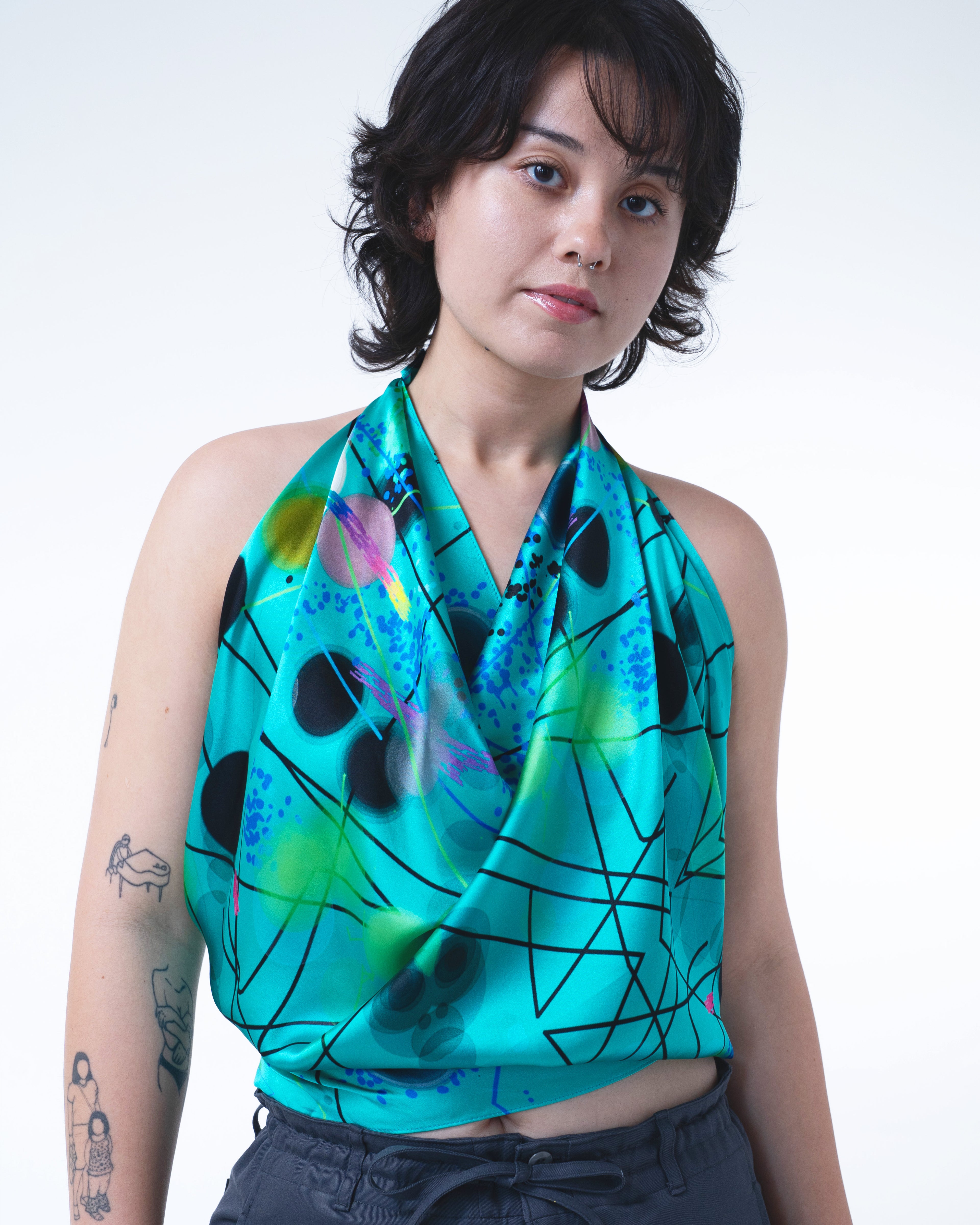 Beneath the Sea Silk Scarf 90