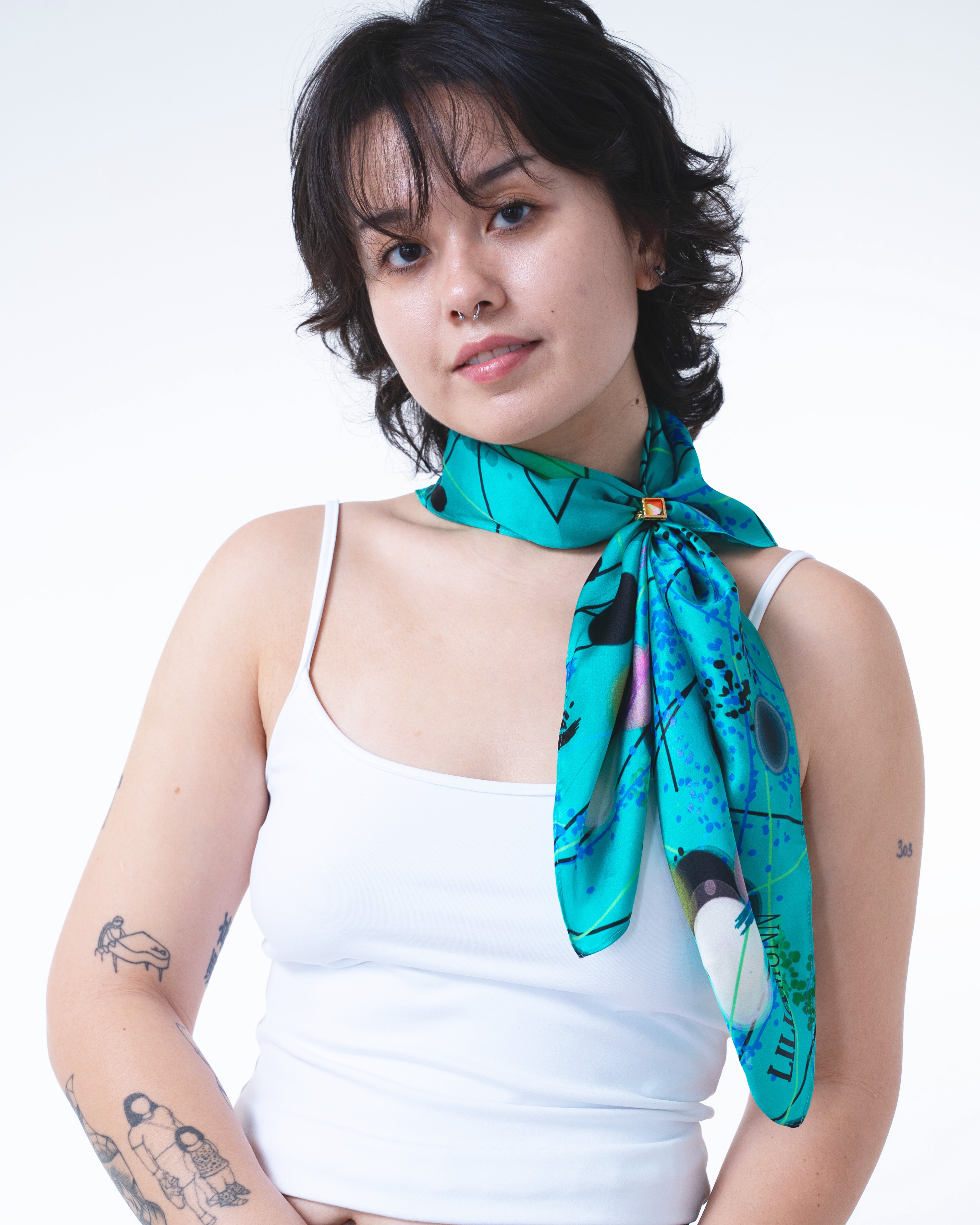 Beneath the Sea Silk Scarf 65
