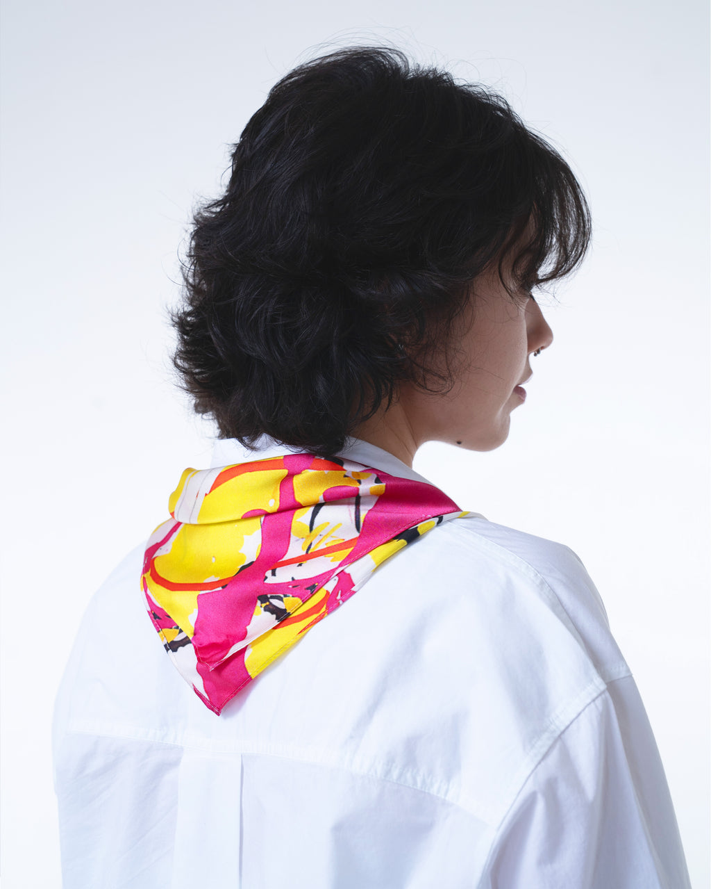 Geometric Play 3 Silk Scarf 65