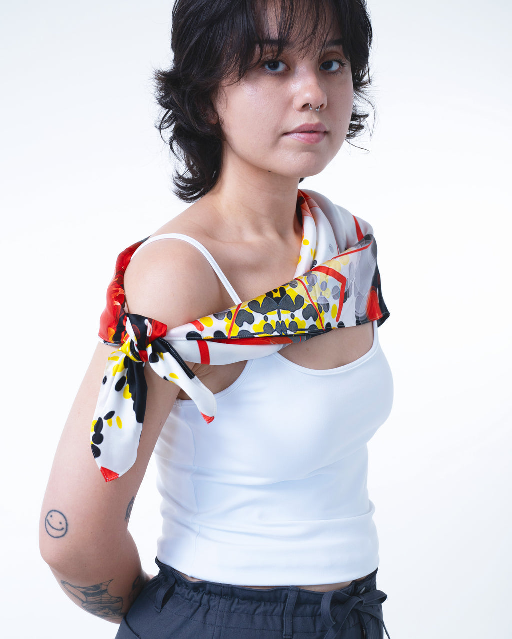Geometric Play 2 Silk Scarf 90