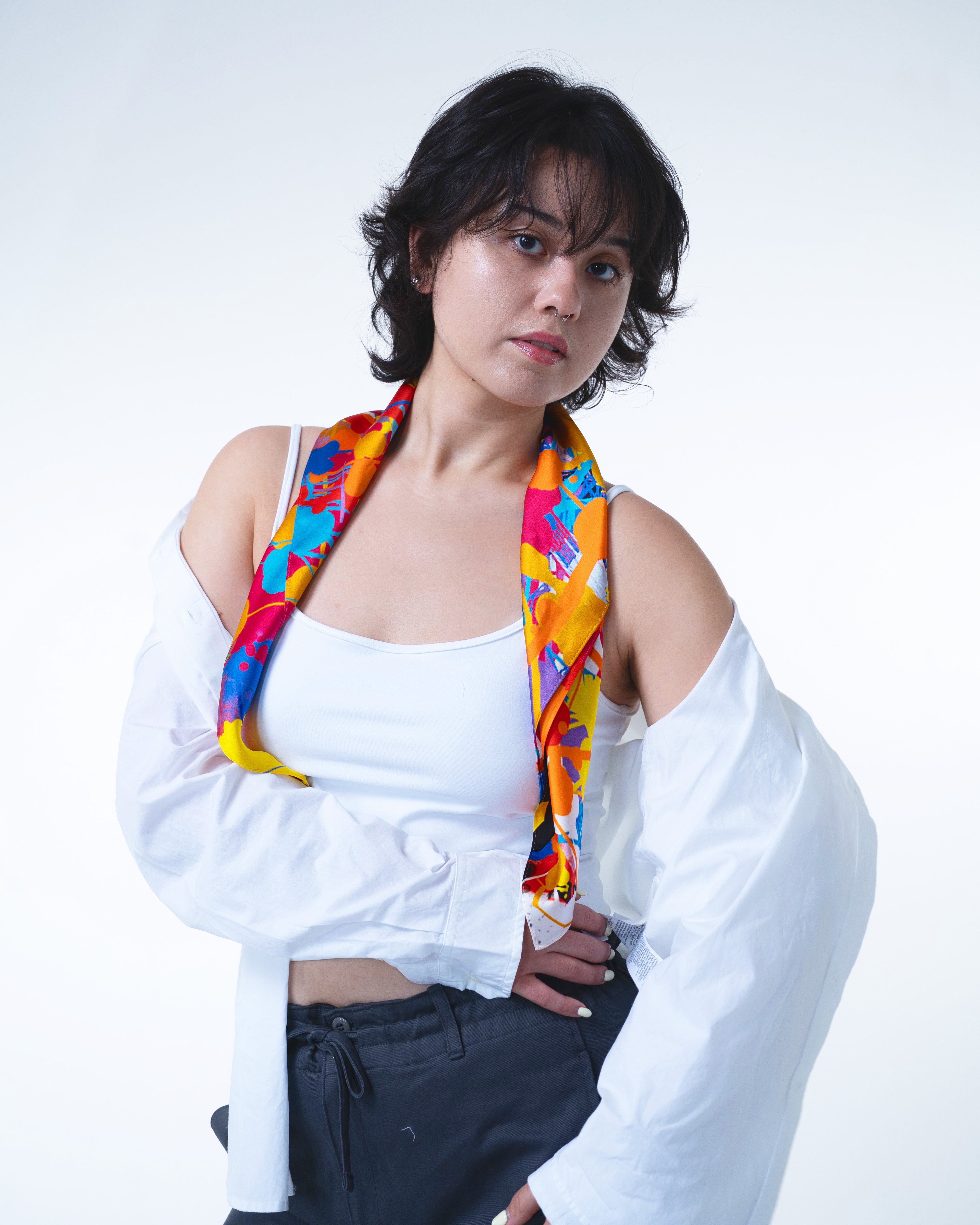 Italy Silk Scarf 65