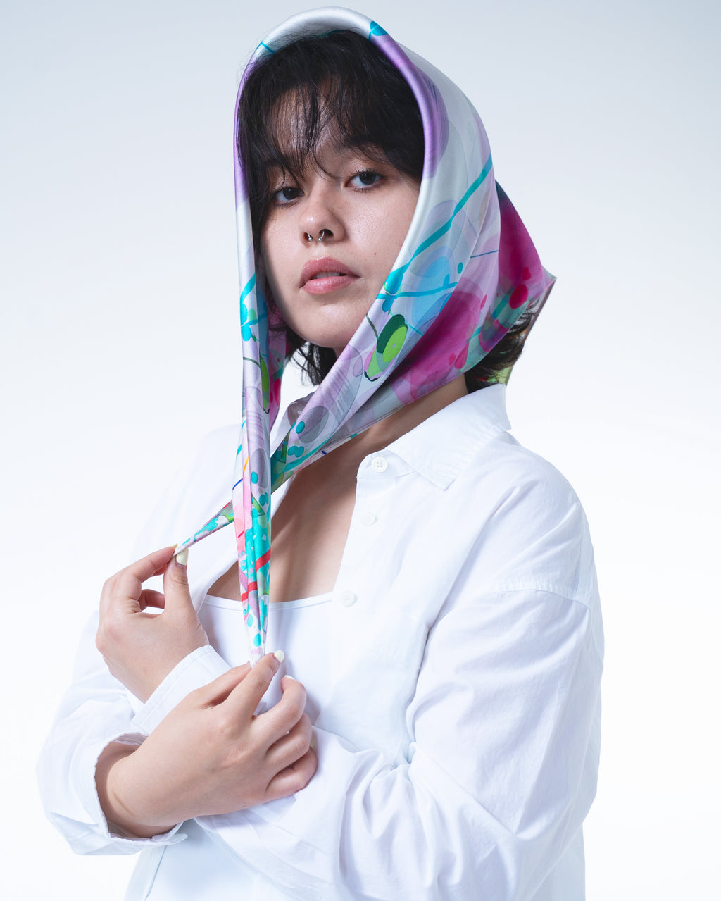Kaleidoscope Mind Silk Scarf 65
