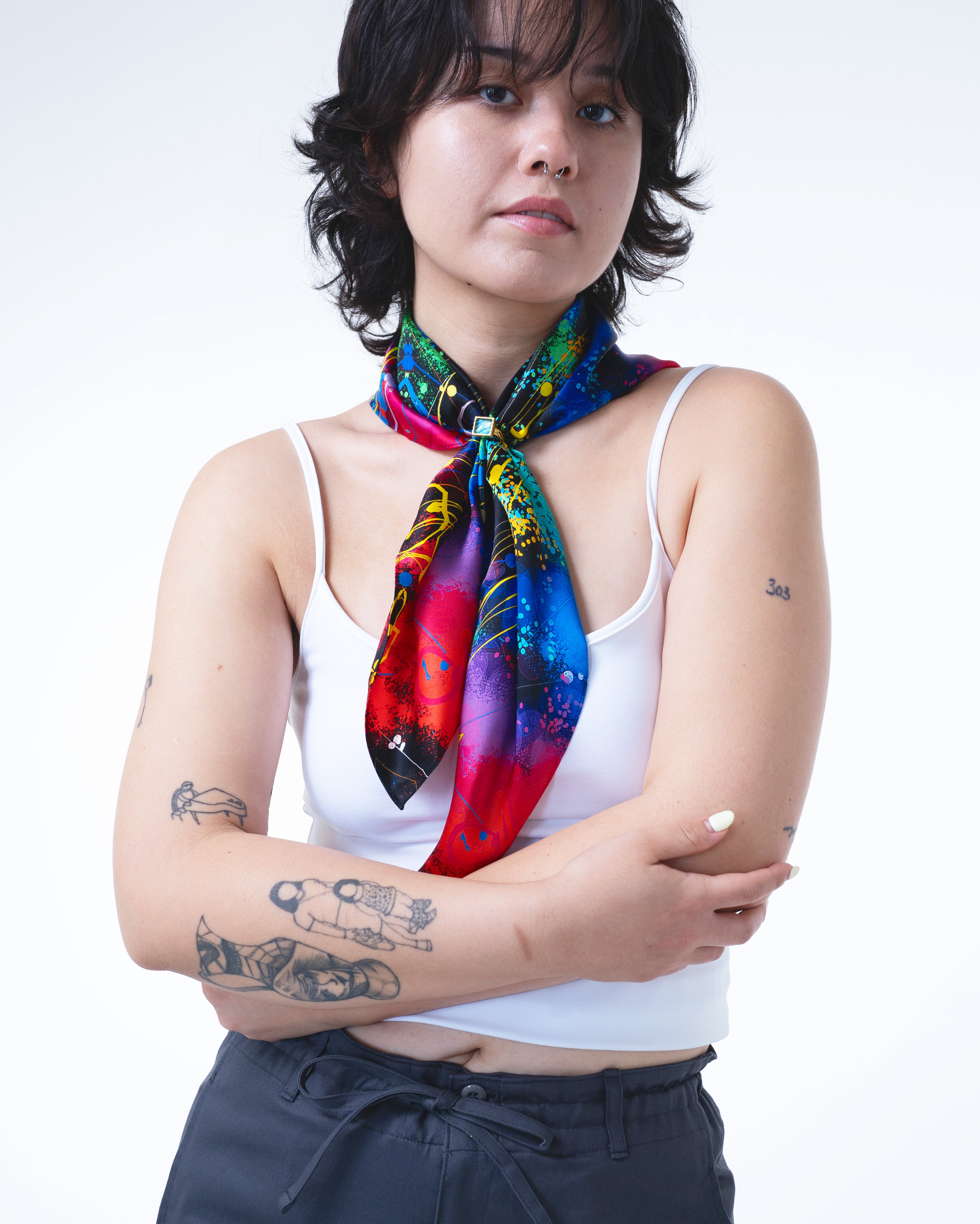Nebula 2 Silk Scarf 65