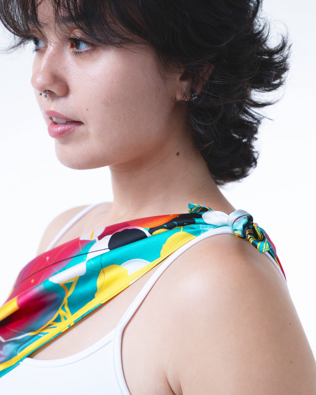 Neural Tempest Silk Scarf 90