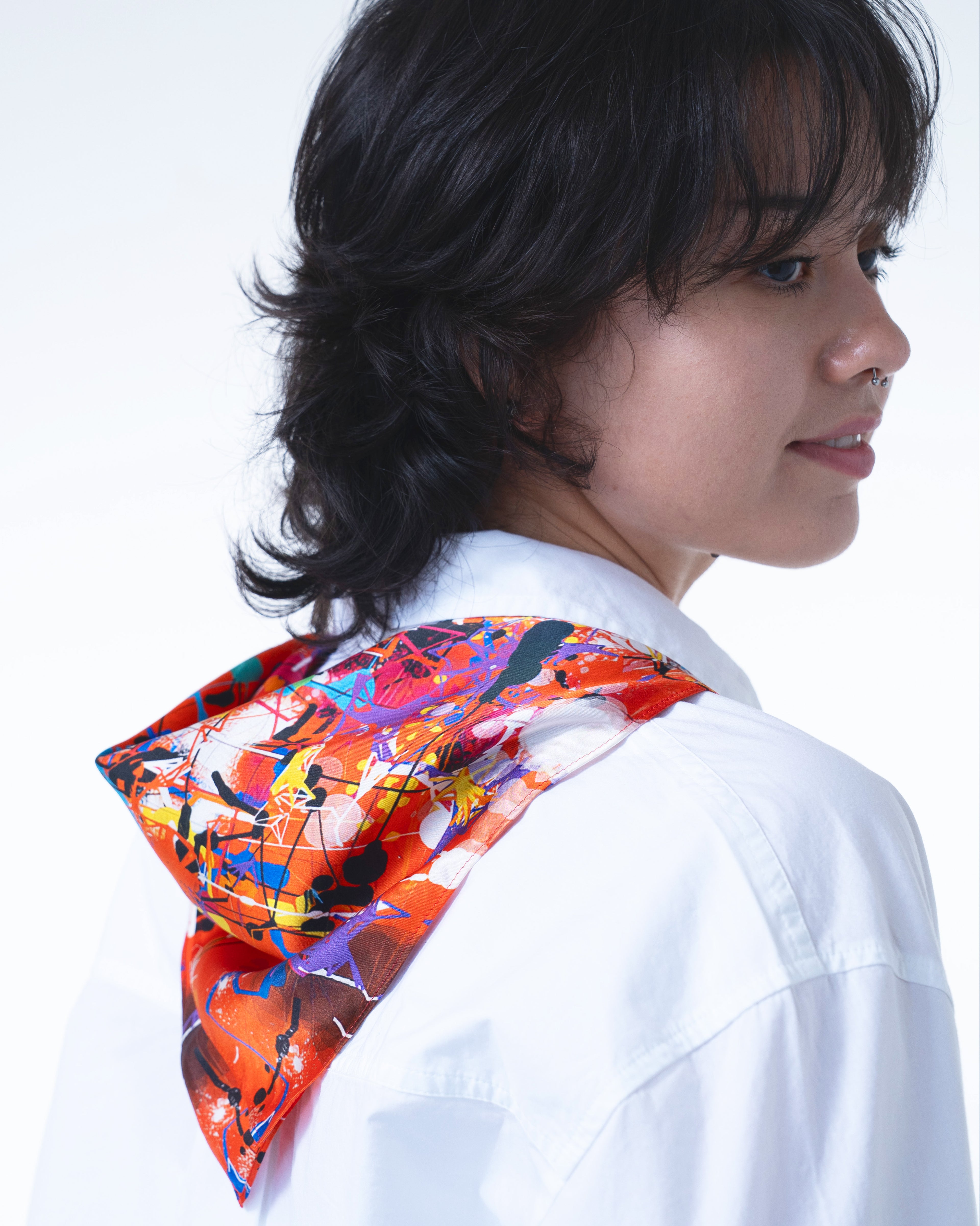 Pumpkin's Inner Realm Silk Scarf 65
