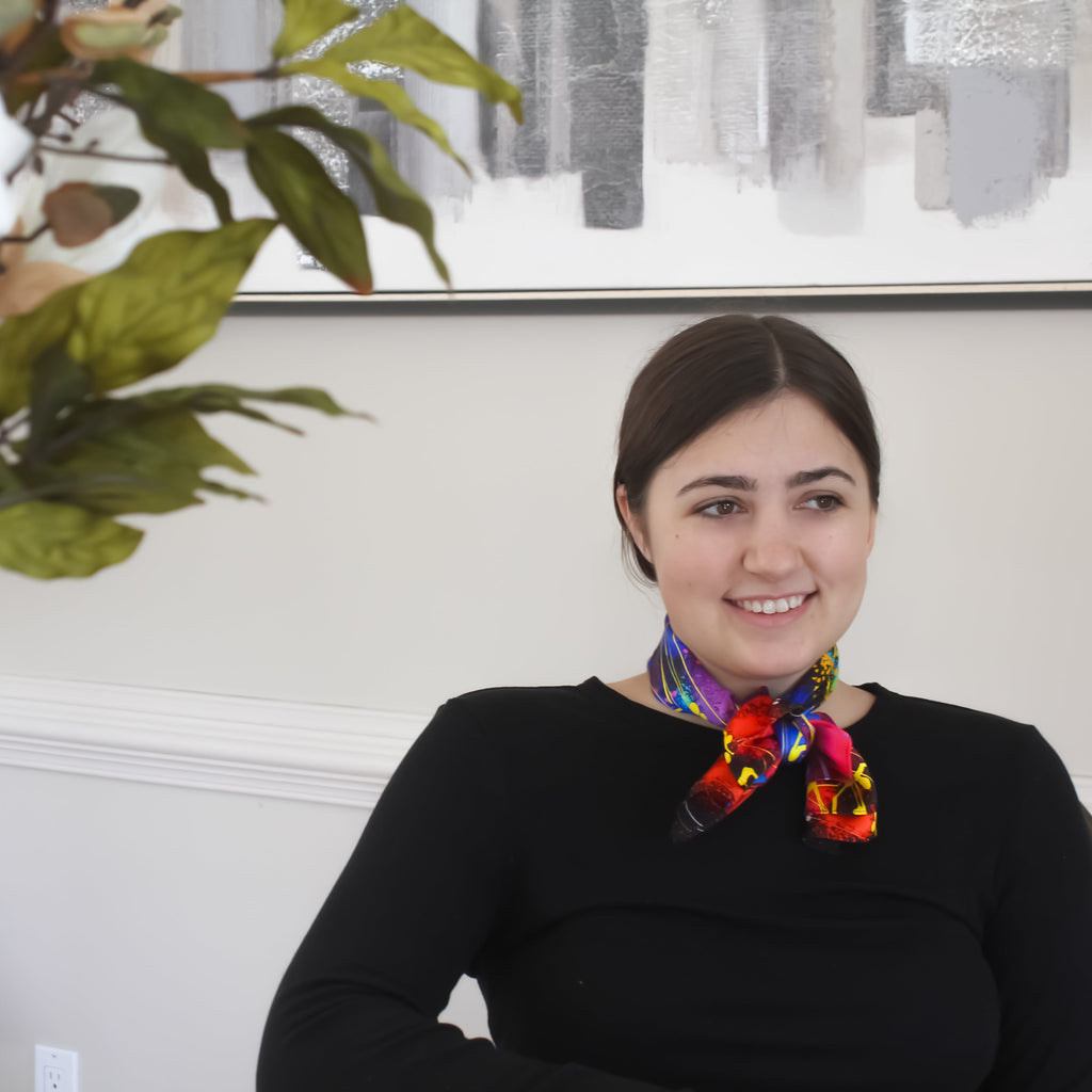 luxury silk scarf | nebula 2 | WHOLESALE