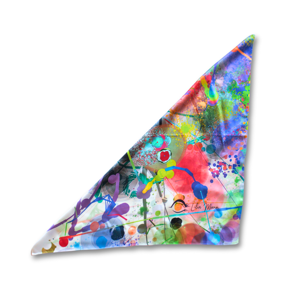 luxury silk scarf | visual symphony | WHOLESALE