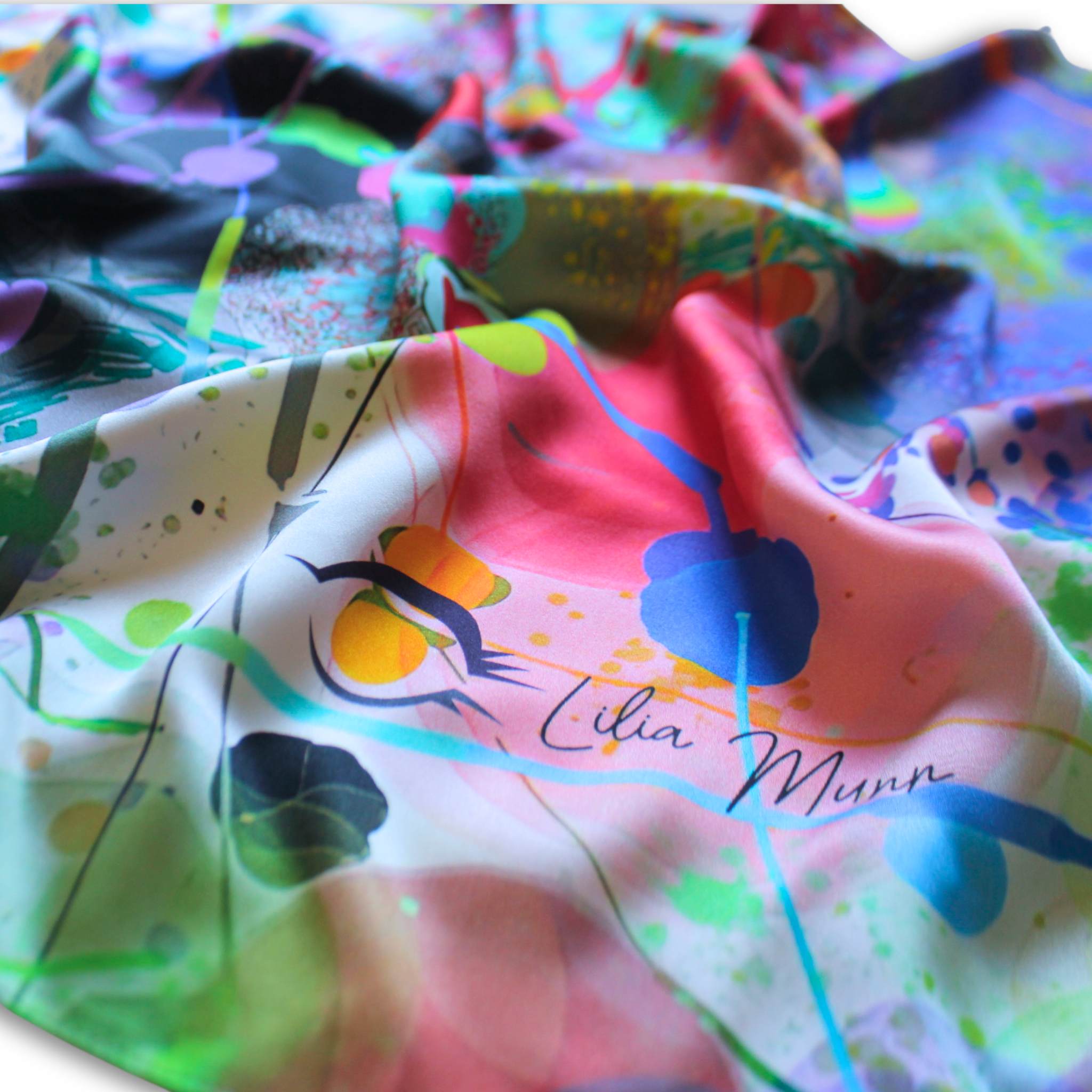 luxury silk scarf | visual symphony | WHOLESALE