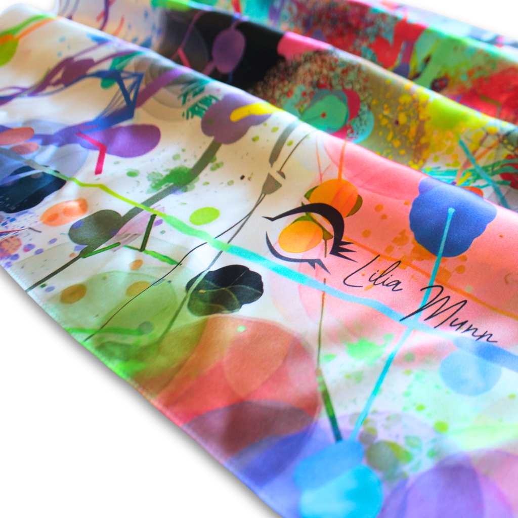 luxury silk scarf | visual symphony | WHOLESALE