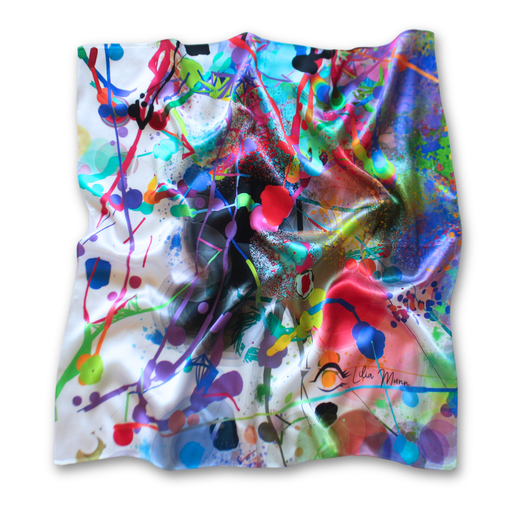luxury silk scarf | visual symphony | WHOLESALE